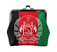 Flag of Afghanistan Print Practicality Coin Purse Cute Mini Coin Pouch for Women (4.52 x 4.13in) Exquisite, Black, One Size