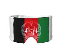 Flag of Afghanistan Printed Slumber Eye Shield, Reversible Sleep Gear, Light Blocking Headwrap, for Travel Comfort