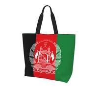 Flag Of Afghanistan Shoulder Bag,Large Capacity Reusable Grocery Shopping Bag,Women'S Ultra-Light Handbag Tote Travel
