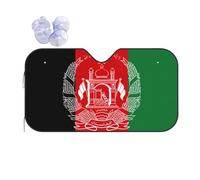 Flag of Afghanistan Sun Shade - Folding Car Front Window Sunshade for Cars SUV Trucks,Max UV Blocking and Keep The Vehicle Cool
