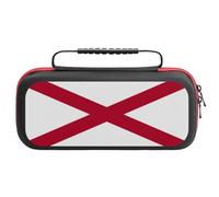 Flag of Alabama Carrying Case Compatible with Switch Accessories Holds 20 Game Cartridge