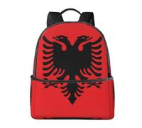 Flag of Albania Backpack-Lightweight Travel Daypack with Laptop Sleeve