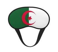 Flag of Algeria Print Soft Comfortable Eye Mask for Sleeping Light Blocking Nap Travel Camping Night Rest
