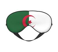 Flag of Algeria Printing Rest Sleep Eye Mask, Soft Eye Mask for Home Camping, Blocks Light, Comfortable for Most Users
