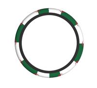 Flag of Algeria Prints Elastic Steering Wheel Cover Protects The Steering Wheel and is Anti-Slip for Cars Trucks and Vans