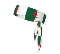 Flag of Algeria Sports Performance Headband - Double Sided Moisture Control Headband for Running, Gym & Outdoor Activities