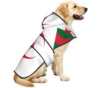 Flag Of Algeria Waterproof Dog Raincoat And Rain Jacket For Small Medium Large Dogs With Reflective Stripes And Adjustable Belly Strap