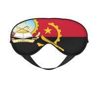 Flag of Angola 13 Flag of Angola Sleep Masks Adjustable Strap Soft Eye Mask for Women Men Travel Work Home