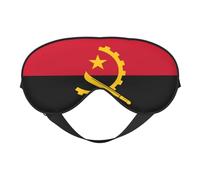 Flag of Angola 14 Flag of Angola Sleep Masks Adjustable Strap Soft Eye Mask for Women Men Travel Work Home
