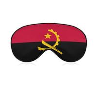Flag of Angola Comfortable Sleep Mask with Adjustable Strap Soft Eyeshade for Night Sleeping Flight Nap Travel
