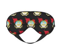 Flag of Angola Map 2 Flag of Angola Map Sleep Masks Adjustable Strap Soft Eye Mask for Women Men Travel Work Home