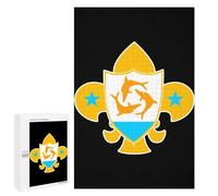 Flag Of Anguilla Funny Wooden Picture Vertical Version Puzzle Wood Jigsaw Creative Gift for Adults And Family Game