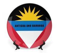Flag of Antiguan and Barbuda Funny Decorative Plate Ceramic Ornaments 10inch