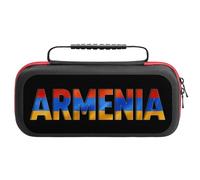 Flag of Armenia Carrying Case Compatible with Switch Accessories Holds 20 Game Cartridge