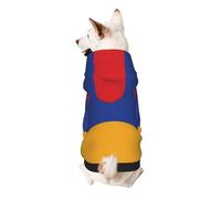 Flag of Armenia Dog Hoodie for Small, Soft Breathable, Pet Clothes for Small