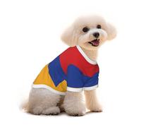 Flag of Armenia Dog T-Shirt Clothes Apparel Puppy Vest Pet and Elastic Tank Top Clothing, Dogs Cats Pullovers Cute Breathable Soft Large