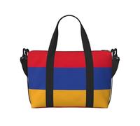 Flag of Armenia Duffel Bags for Traveling - Lightweight Personal Item Travel Bags for Women, Gym Bags for Men, Black, One Size