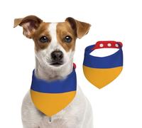 Flag of Armenia Pet Scarf Dog Bandanas Spring Summer Soft Cotton Puppy Scarfs Adjustable Accessories for Small Medium Large Girl Boy Pup Large