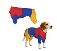 Flag of Armenia Print Dog Clothes - 4 Legs Jumpsuit Sweatshirt for Small Medium Large Dogs Cats