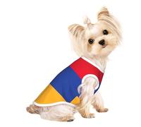Flag of Armenia Print Dog Shirt Summer Pet T-Shirts Stretchy Cats Dogs Tee Shirt Sleeveless Tank Top Dog Vest