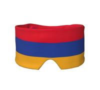 Flag of Armenia Printed Slumber Eye Shield, Reversible Sleep Gear, Light Blocking Headwrap, for Travel Comfort