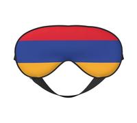 Flag of Armenia Sleep Mask Night's Sleep Soft Eye Mask Adjustable Strap Works Nap Position Sleeping Aid