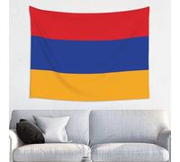 Flag of Armenia Tapestry.Wall tapestry 29x37 inches, soft peach skin polyester print, includes easy hanging kit.