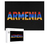 Flag of Armenia Wood Puzzles for Adults And Family Game Interesting Creative Gift Wooden Jigsaw Puzzle