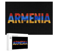 Flag of Armenia Wood Puzzles for Adults And Family Game Interesting Creative Gift Wooden Jigsaw Puzzle