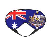 Flag of Australia 7 Flag of Australia Sleep Masks Adjustable Strap Soft Eye Mask for Women Men Travel Work Home