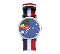 Flag of Australia with Aboriginal Classic Braided Strap Watches for Women Trendy Quartz Watch