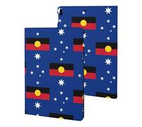 Flag of Australia with Aboriginal Cute Tablet Case Unisex Slim Hard Protective Cover Compatible with iPad 9th/ 8th/ 7th