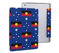 Flag of Australia with Aboriginal Cute Tablet Case with Pencil Holder Unisex Slim Hard Protective Cover Compatible with iPad 2020 /Pro 2020/2020 AIR 4 /Pro 2021