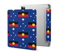 Flag of Australia with Aboriginal Cute Tablet Case with Pencil Holder Unisex Slim Hard Protective Cover Compatible with iPad 2020 /Pro 2020/2020 AIR 4 /Pro 2021
