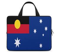 Flag of Australia with Aboriginal Trendy Laptop Sleeve with Handle Multi Size Portable Computer Protective Bags Cases