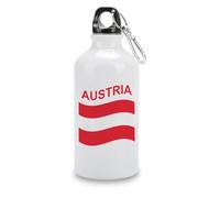 Flag of Austria Portable Sports Water Bottle Insulated Travel Mug Tumbler Gym Camping Hiking