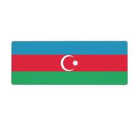 Flag of Azerbaijan Mouse Pad 11.8x31.5 in. Non-Slip Base for RGB Keyboard, Mouse and Laptop, Suitable for Gaming and Office.