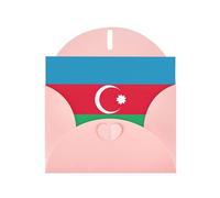 Flag of Azerbaijan Print Greeting card Blank card with envelope,Unique Designs for Festivals Invitations