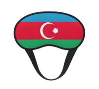 Flag of Azerbaijan Print Unisex Washable Eye Mask Sleeping Light-Blocking Cover for Home Hotel Camping