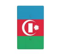 Flag of Azerbaijan Printed Wall Plate, Polycarbonate Decorative Socket Cover for Home & Office