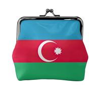 Flag of Azerbaijan small wallets woman,wallets for women,coin purse for women,small womens wallet,with zipper and kiss lock, Black, One Size, Art Deco