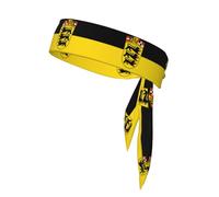 Flag Of Baden-Württemberg Print Quick-Drying Sports Headband - Adjustable Elastic Sweatband, for Basketball, Running, Tennis