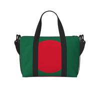 Flag of Bangladesh Hand-held messenger travel bag, suitable for work, travel, fitness, tourism, women's casual handbag with zipper,