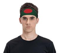 Flag of Bangladesh Headband for Men Women Sport Sweatband for Travel Yoga Fitness Cycling Basketball Football Exercise Moisture Wicking Hairbands