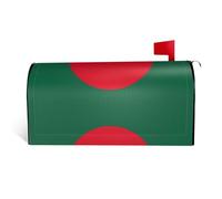 Flag of Bangladesh It is a Waterproof Fabric Mailbox Cover with a Print on one Side and a Curved Opening on one Side.