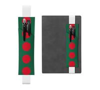 Flag of Bangladesh Leather Pen Holder Bookmarks, Adjustable Diary Bookmarks, Perfect as Back-to-School or Christmas Gifts,