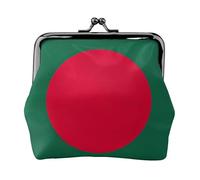 Flag of Bangladesh print Coin Purse Small Change Purse Card Holder Coin Pouch Small Wallet for Women and Men, Black, One Size, Vintage