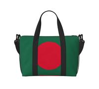 Flag of Bangladesh Print Hand Travel Bag with Zipper Weekender Overnight Bag for Women Men Carry On