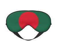 Flag of Bangladesh Print Soft Eye Mask â€“ Elastic Nighttime Shade, Light-Proof Blindfolds for Plane, Yoga, Travel