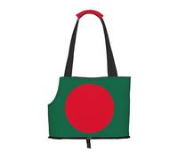 Flag of Bangladesh Printed Portable Foldable pet Shoulder Bag, Suitable for Carrying Small Pets